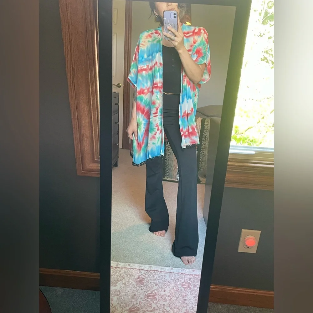 Gypsy Warrior Tie-Dye Kimono - Picture 1 of 6
